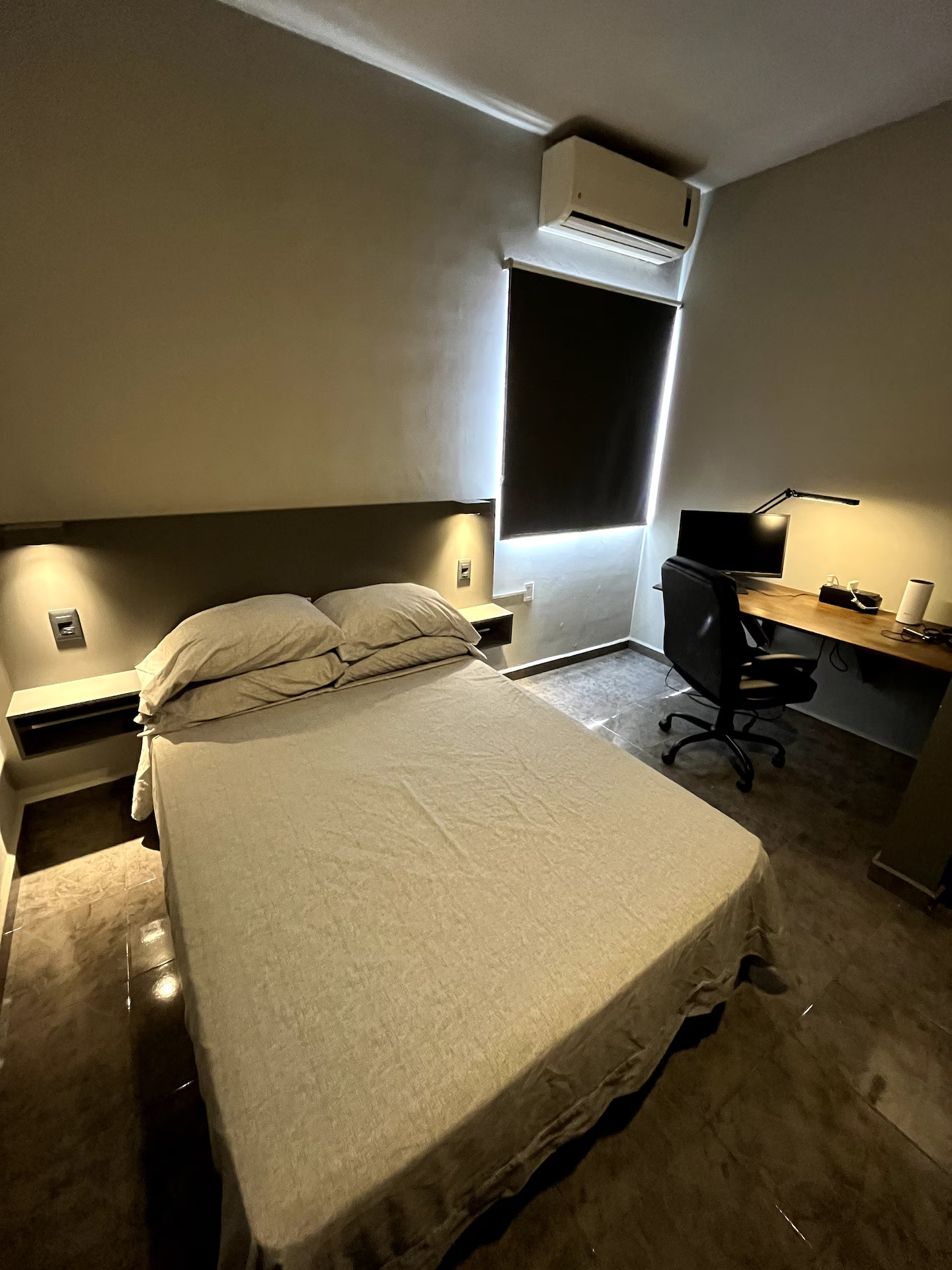 Habitación cómoda departamento amueblado Depas Zenzen MTY Monterrey
